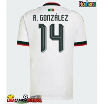 Camisa de Futebol México Armando Gonzalez #14 Equipamento Secundário Mundo 2026 Manga Curta